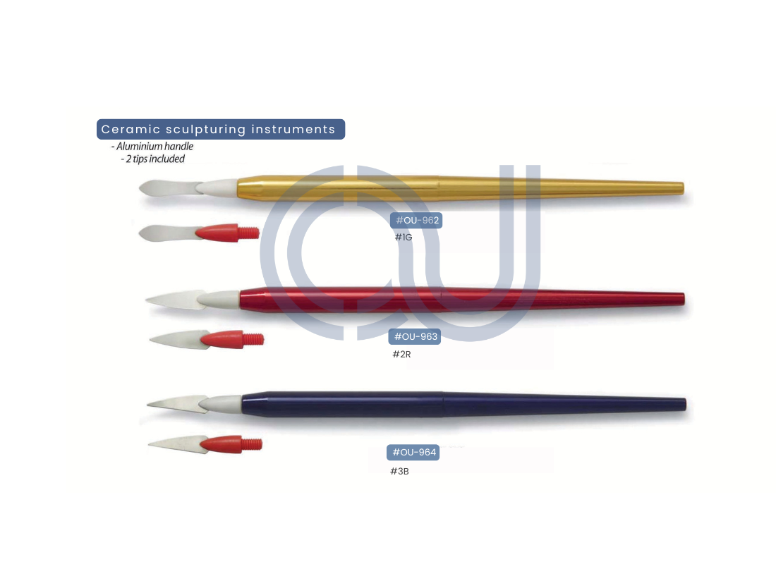 Ceramic sculpturing instruments
