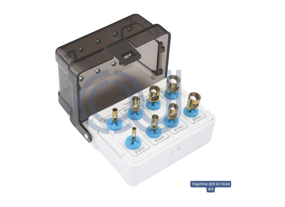 Trephine drill kit Gold